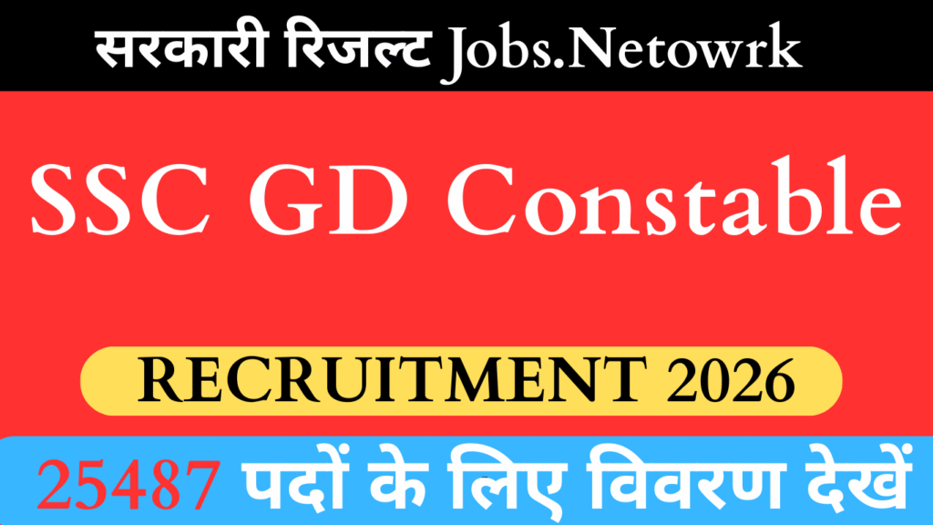 SSC GD Constable Recruitment 2026