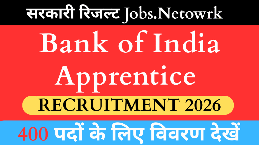 Bank of India Apprentice Recruitment 2026